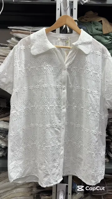 Camisa Broderi con Brillo - Video 5