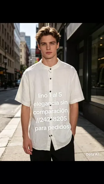 Camisas  Wafle de Hombre - Video 10