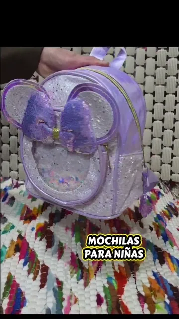 Mochilas para Nenas de Cuero* . 
cuero Pu.
excelente Calidad. - Video 2