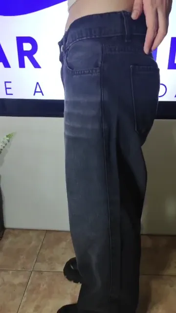 Jean Wide Leg Tendencia Pierna Ancha Mar Azul - Video 7