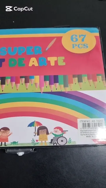 Set de Arte para Niños 150 Piezas Portátil Escolar Dibujo - Video 4