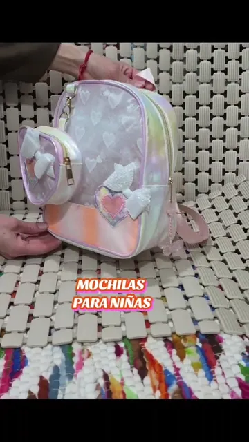 Mochilas para Nenas de Cuero* . 
cuero Pu.
excelente Calidad. - Video 2