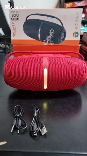 Tg686 Parlante Bluetooth Portatil con Luz Led Multicolor - Video 3