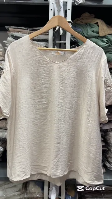 Blusa Cuello V con Mangas Bordadas - Video 6