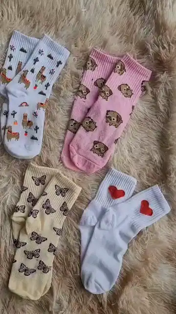 Docena Medias Tenis Mix Diseños de la Semana