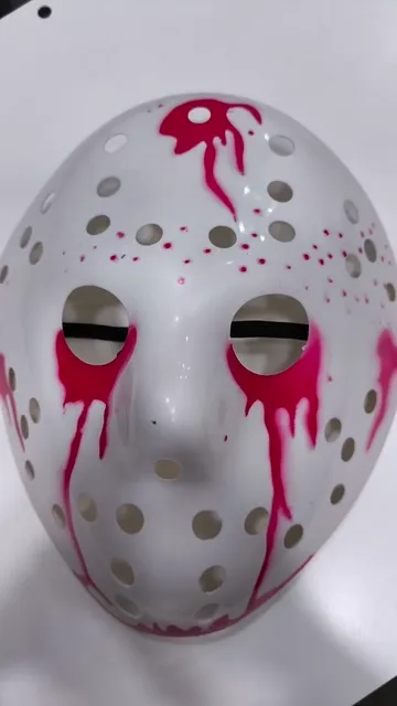 Máscara de Jason, Mide 24cm X 22cm Aproximado, Halloween - Video 2