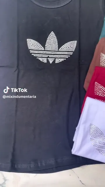 Remera Adi Algodon Strass Basica - Video 8