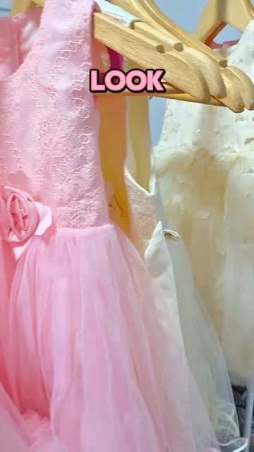 Vestido Flor Manteca Niñas Nenas Eventos Ceremonia Elegante - Video 4