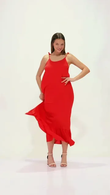 Vestidos Lino Elastizado Lisos 2 al 6 - Video 3