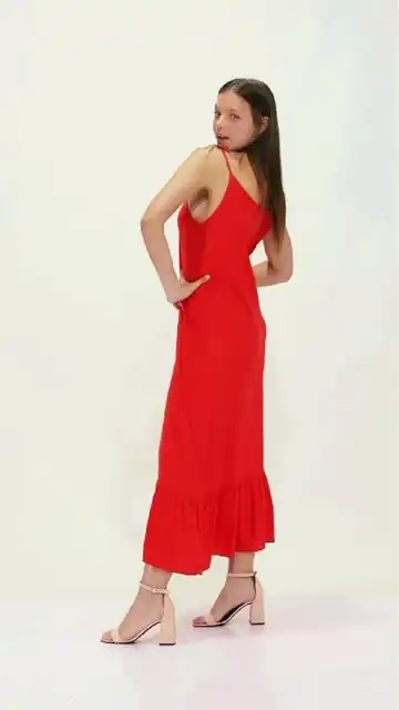 Vestido Largo Lino 2 al 6