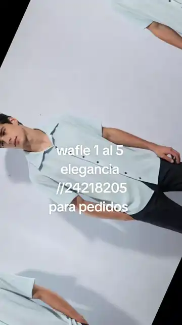 Camisas de Wafle Talle S al Xxl Hombre