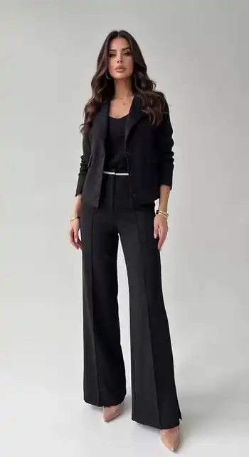Conjunto Damaris Elastizado Bleizer y Pantalon