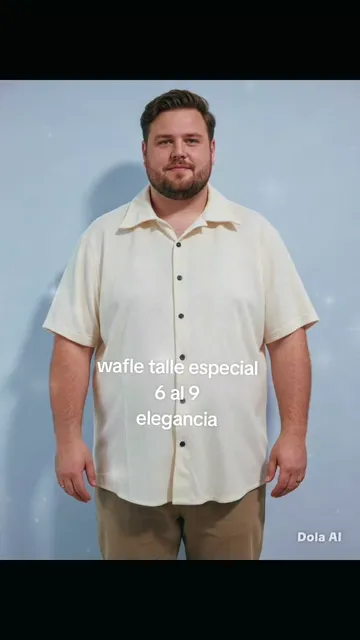 Camisas de Wafle Talle Especial 6 al 9 - Video 6