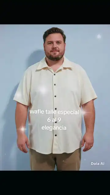 Camisas de Wafle Talle Especial 6 al 9
