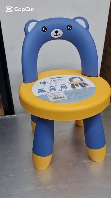Silla Infantil Niños Resistente con Respaldo Oso Orejitas - Video 3