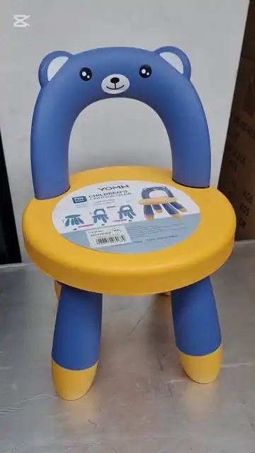 Silla Infantil Niños Resistente con Respaldo Oso Orejitas