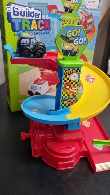 Pista en Espiral Builder Track 10 Piezas - Video 2