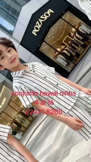 Camisas Hawai Rallado Niños