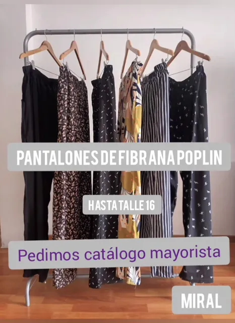 Pantalon Fibrana Poplin Kenia Talles Especiales - Video 4