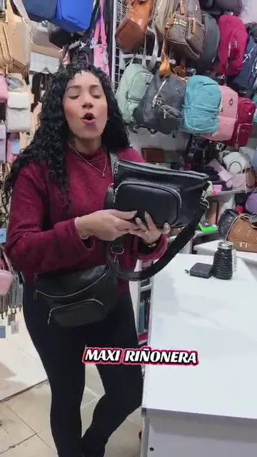Maxi Riñonera  Cuero Ecológico* 
tira Desmontable
execelente  Calidad - Video 4