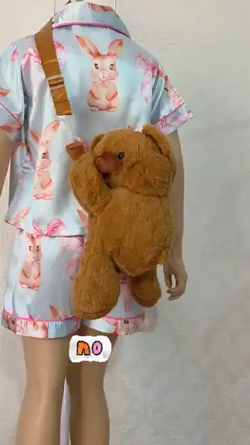 Carterita Bolsito Nenas Niñas Infantiles Oso Peluche  Variedad Calidad Accesorios
