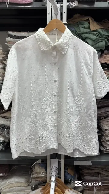 Camisa Broderi con Brillo - Video 6