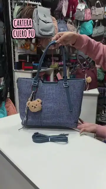 Cartera Grande de Cuero Pu* Excelente Calidad