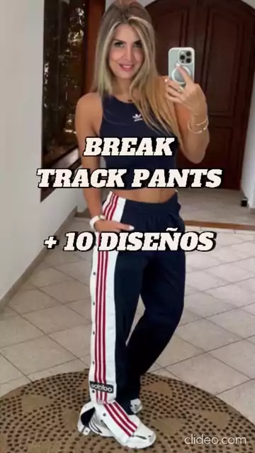 Pantalon Adidas Palazzo Adibreak Premium - Bordo