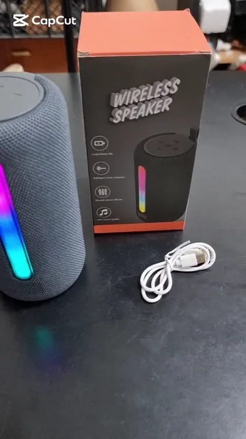 Parlante Bluetooth Portátil con Luces Led - Video 3