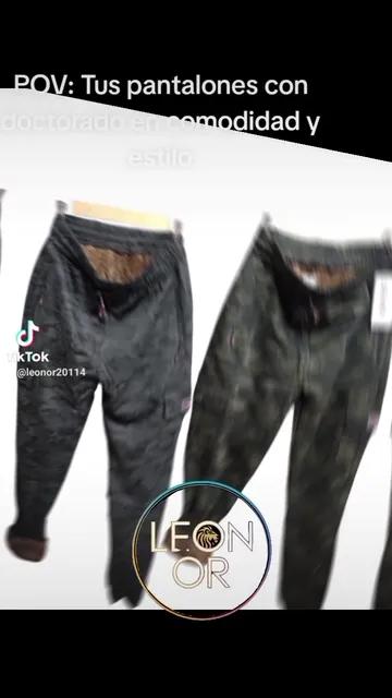 Pantalón Jogger con Piel Importado - Video 7