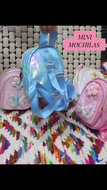 Mini Mochila  para Nenas de Cuero* . 
cuero Pu.
excelente Calidad. - Video 2