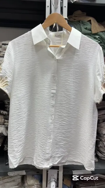 Camisa Manga Bordado - Video 7