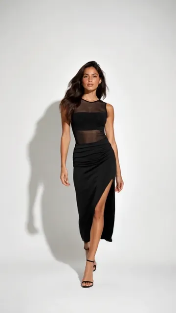 Vestido Largo Tul con Body (v458) - Video 4