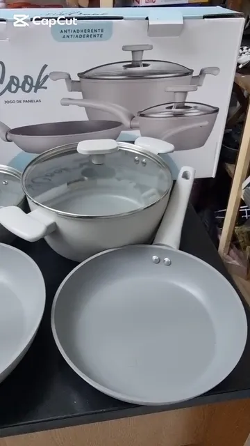 Set Batería X6 Cocina Antiadherente Aluminio Facil Lavado - Video 5