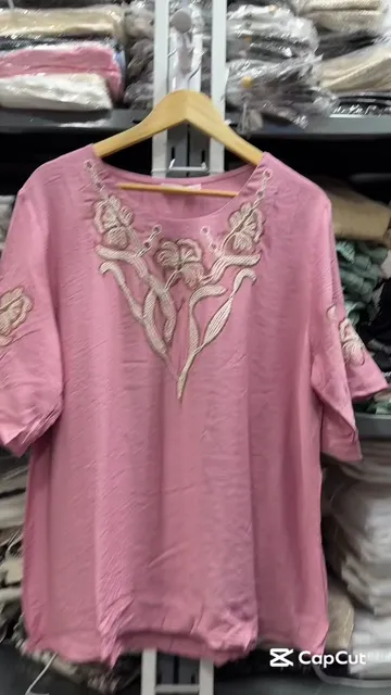 Blusa Amplia Lino Bordado - Video 7