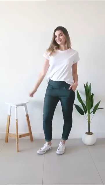 Pantalon Bengalina Pinzado - Video 6